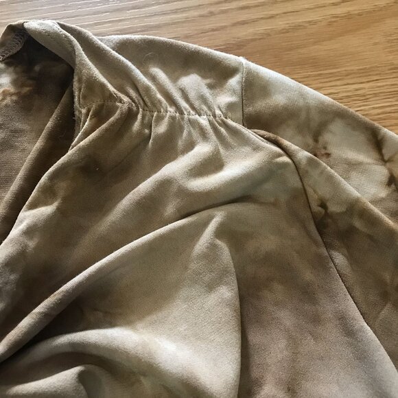 Venezia Tunic Women Brown Tie Dye With Embellished Waist 14/16 Polyester Spandex - Picture 7 of 10